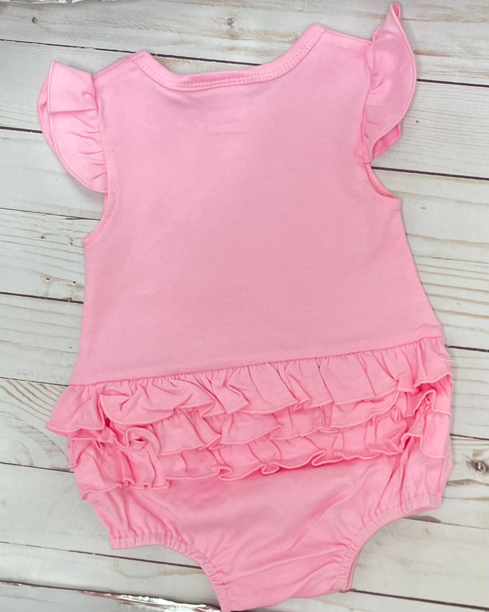 Monogram Ruffle Bum Bubble Romper, Personalized Ruffle Romper, Embroidered Ruffle Bummy bodysuit, Baby Monogram Romper, Monogram Ruffle Bum