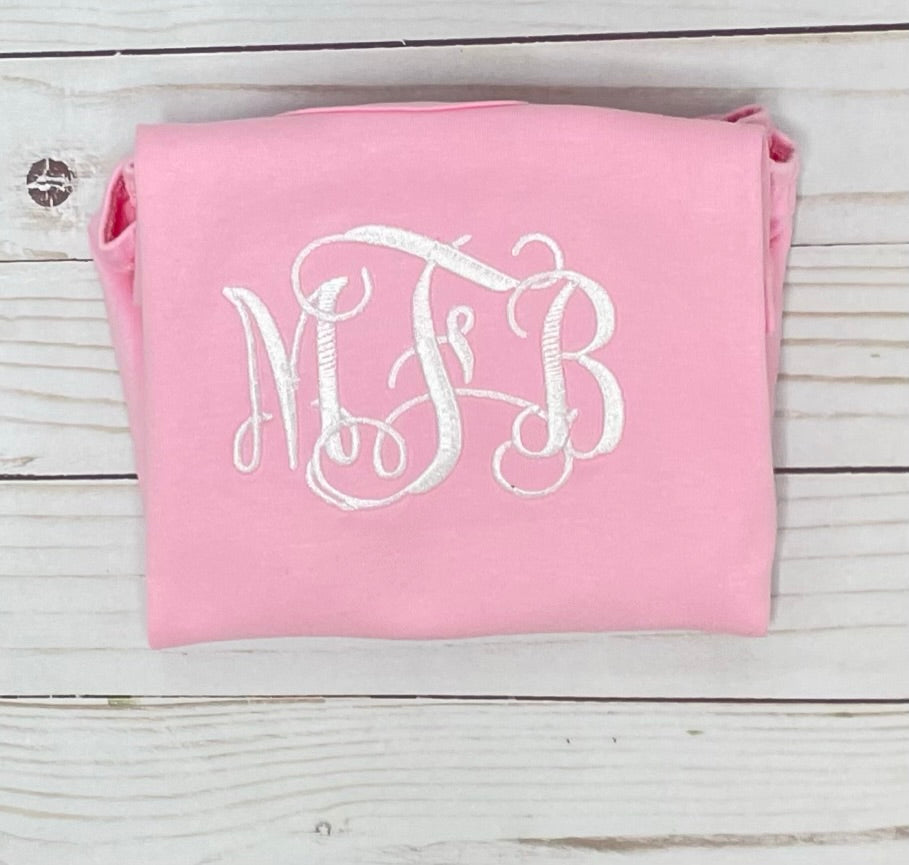 Monogram Ruffle Bum Bubble Romper, Personalized Ruffle Romper, Embroidered Ruffle Bummy bodysuit, Baby Monogram Romper, Monogram Ruffle Bum