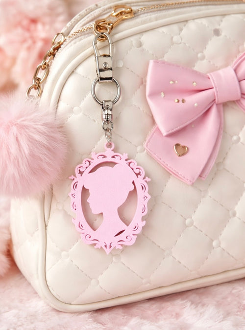 Lady Whistledown Silhouette Keychain