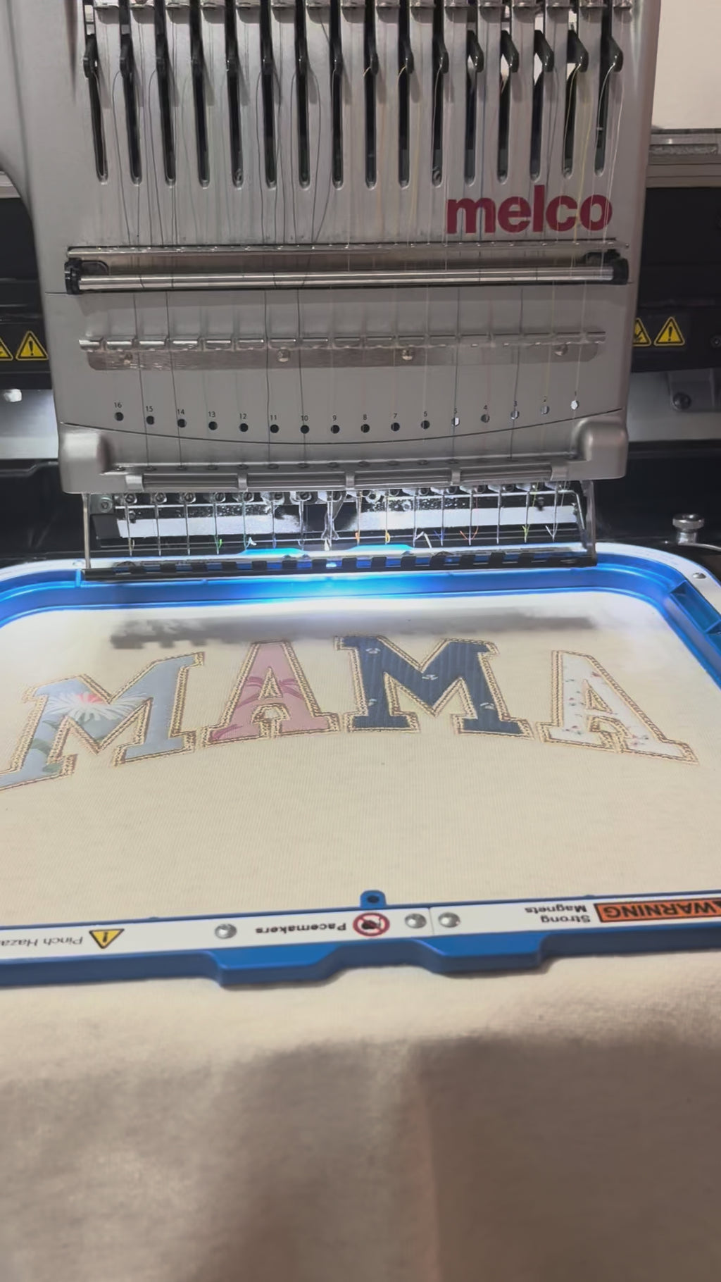Mama Memory Sweatshirt | Custom Baby Clothes Keepsake Sweatshirt | Personalized Appliqué Crewneck